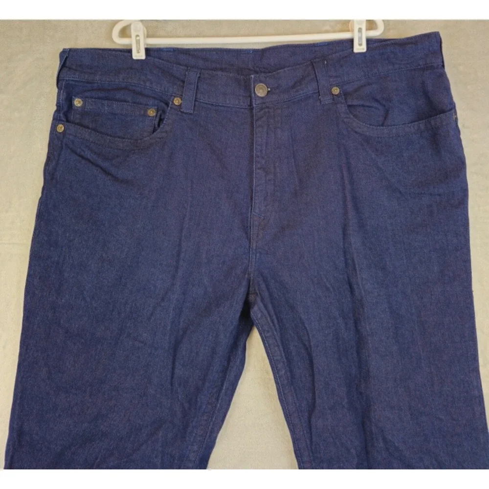 True Religion Mens Jeans Loose Straight Devin No Flap Blue DarkWash Size 45x28.5